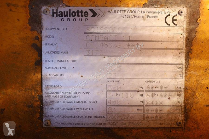 Hoogwerker Haulotte COMPACT 14 Electric, 14m...