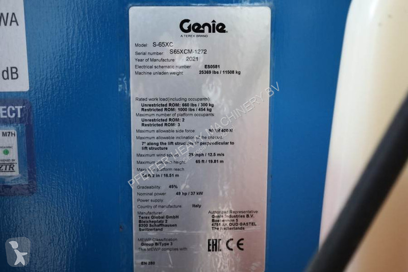 Nacelle Genie XC Guarantee! Diesel, 4x4 Drive,...
