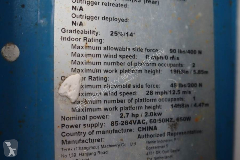 Nacelle Genie E-Drive Several In Stock, 8m...