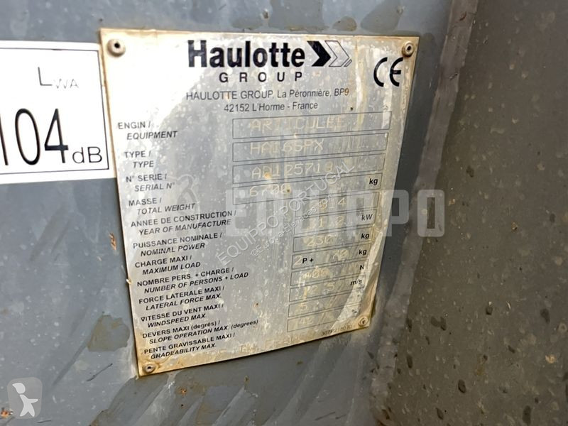 Vysokozdvižná plošina Haulotte Ha 16 Spx (16m)