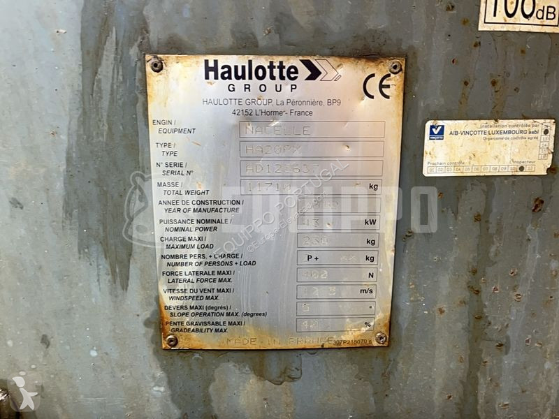 Vysokozdvižná plošina Haulotte Ha 20 Px (21m)