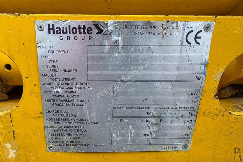 Vysokozdvižná plošina Haulotte Compact 8...
