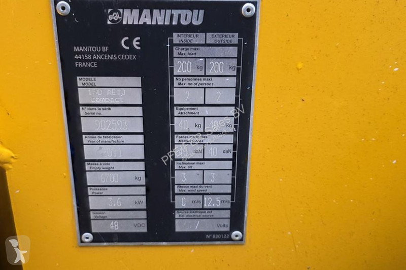 Hoogwerker Manitou 150AETJ Compact As-Is, Weak...