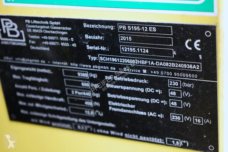Hoogwerker  S195-12ES Electric, 19.6m Working...