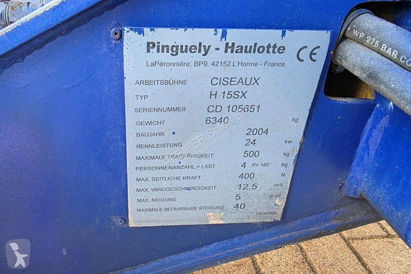 Plataforma elevadora Haulotte H15SX Diesel, 4x4...