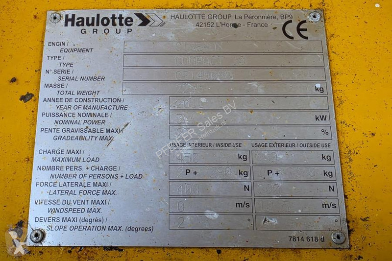 Plataforma elevadora Haulotte Compact 10...