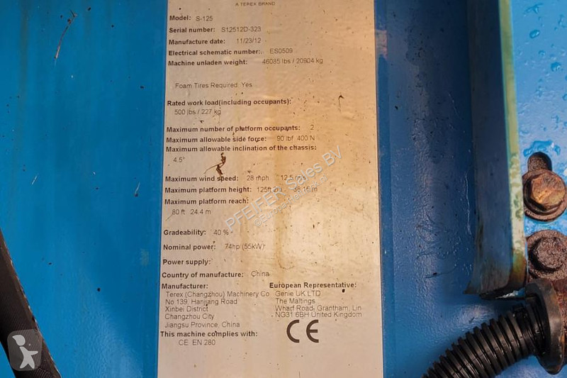 Plataforma elevadora Genie As-Is, Diesel, 4x4x4...