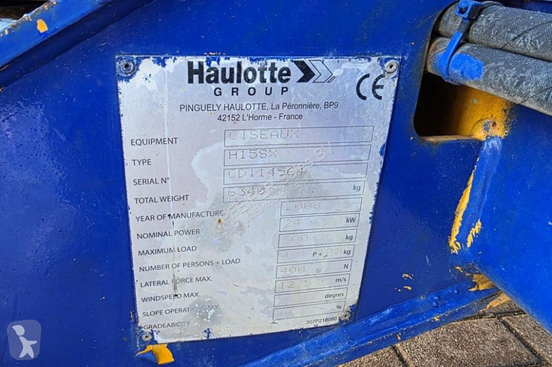 Plataforma elevadora Haulotte H15SX As-Is,...