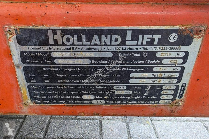 منصة تلسكوبية Hollandlift G-300DL30/S Diesel,...