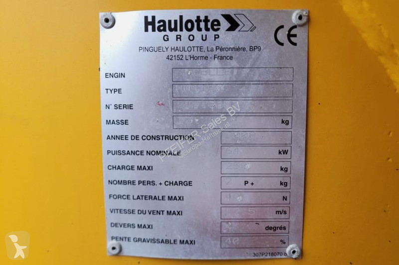 Vysokozdvižná plošina Haulotte HA41PX As-Is,...