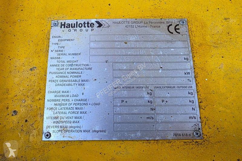 Vysokozdvižná plošina Haulotte Compact 10...
