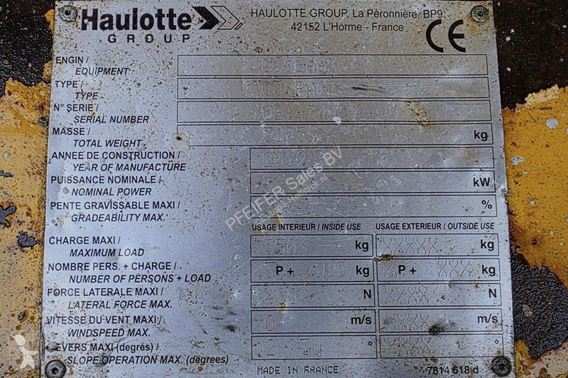 Plataforma elevadora Haulotte COMPACT 14 As-...