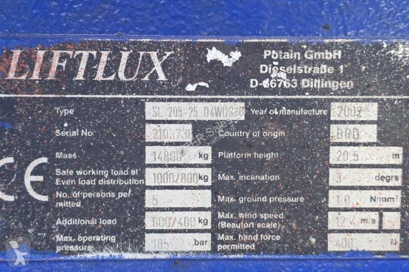 Вишка Liftlux SL205-25 D4WDS/P Diesel, 4x4...