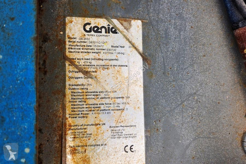 منصة تلسكوبية Genie Electric, 10m Working...