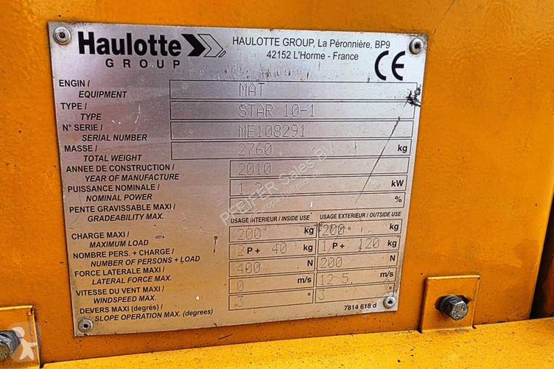 Hoogwerker Haulotte STAR 10 Electric, 10m...