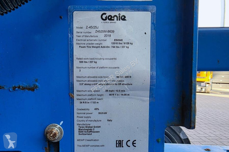 Вишка Genie Z45/25JRT Diesel, 4x4 Drive, 16m...