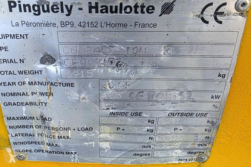 Plataforma elevadora Haulotte Compact 10N...
