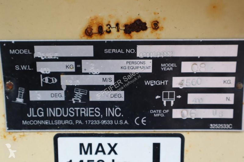 منصة تلسكوبية JLG Electric, 12m Working Height,...