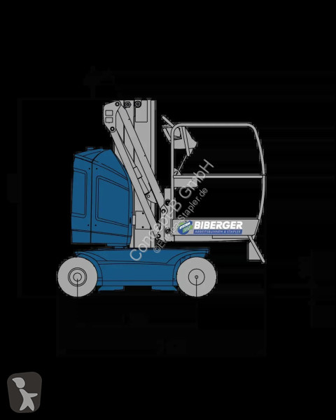 منصة تلسكوبية JLG T8E-L Toucan