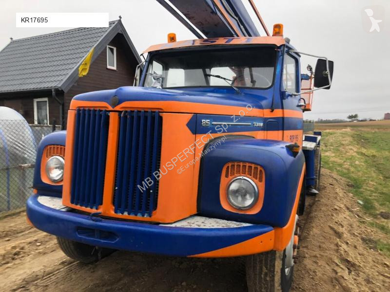 Plataforma elevadora Scania 85 dźwig zabytkowy...