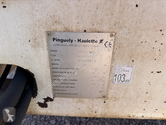 Vysokozdvižná plošina Pinguely  HA16PX