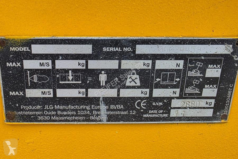 منصة تلسكوبية JLG Electric, 11.7m Working...