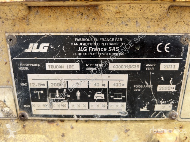 Plataforma elevadora JLG 10E