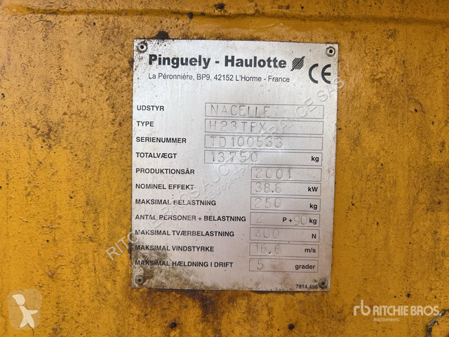 Nacelle Pinguely  H23TPX