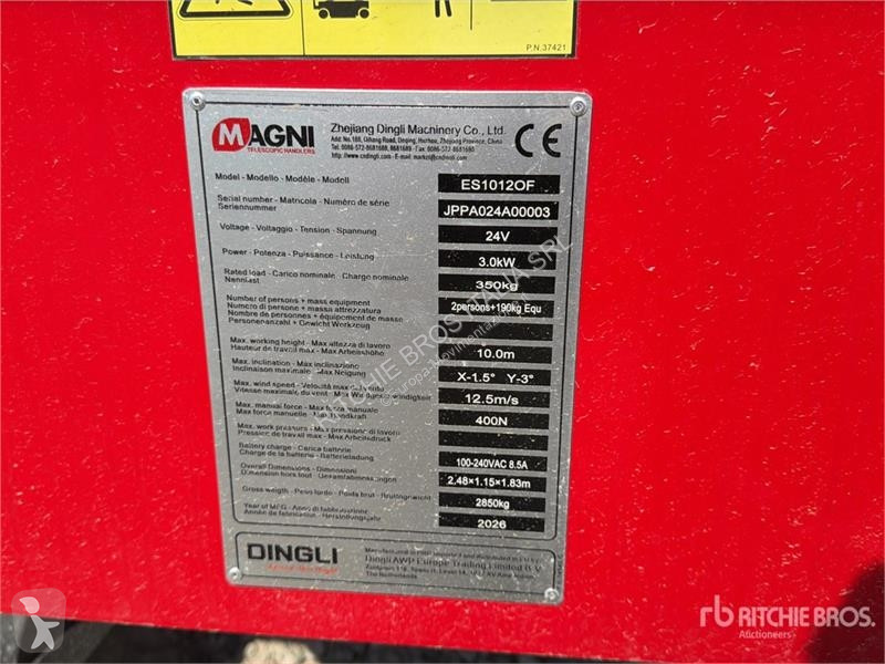 Автовишка Magni ES1012OF Electric Hydraulic oil...