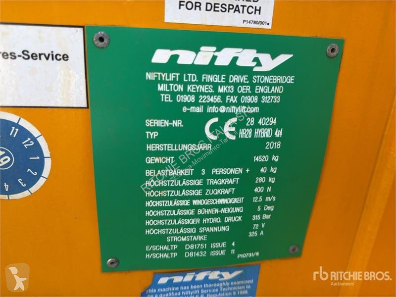 Автовишка Niftylift NL HR 28 Hybrid 4x4...
