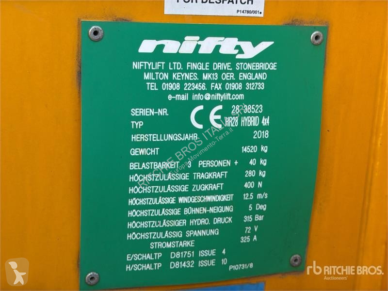 Автовишка Niftylift NL HR 28 Hybrid 4x4...