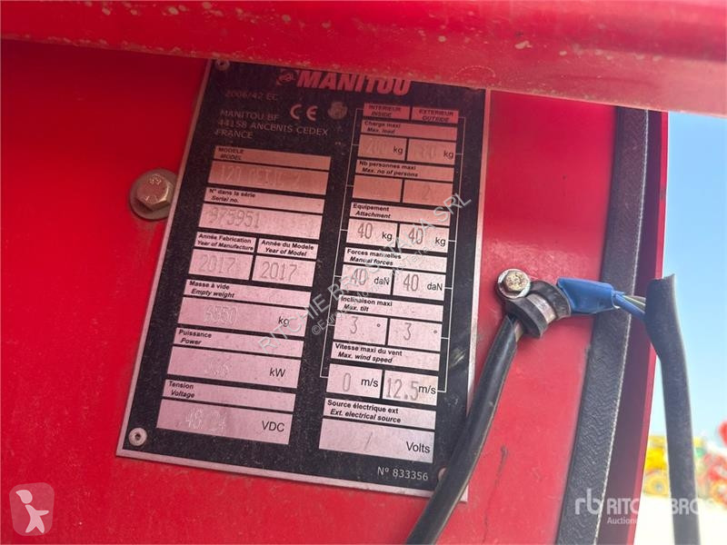 Plataforma elevadora Manitou 120 AETJC 2...