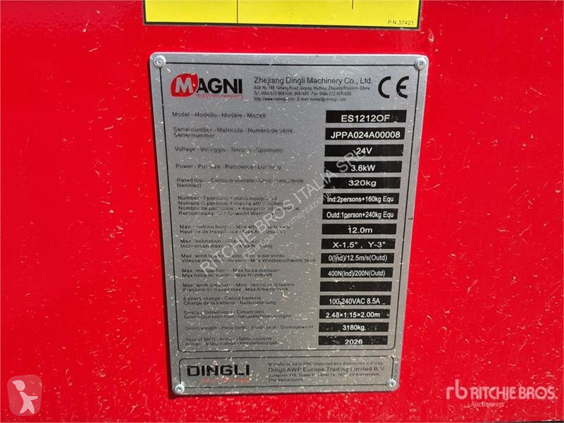 Автовишка Magni ES1212OF Electric Hydraulic Oil...