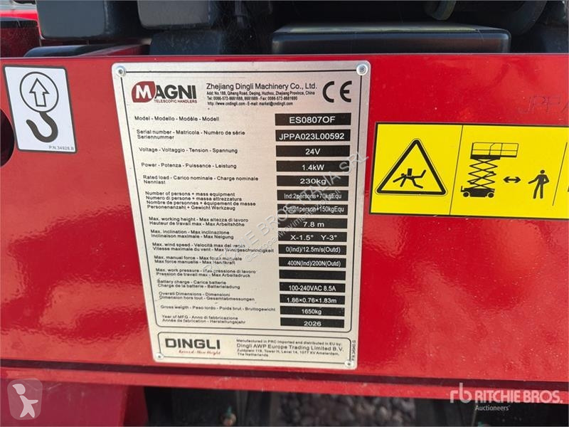Автовишка Magni ES0807OF Electric Hydraulic Oil...