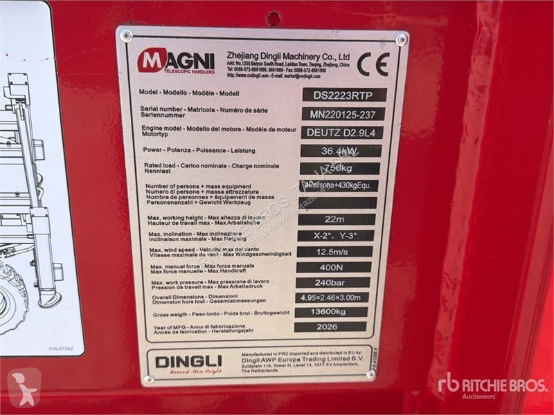 Автовишка Magni DS2223RTP 4x4 Scissor Lift...