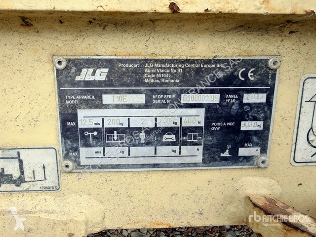 Plataforma elevadora JLG 10E