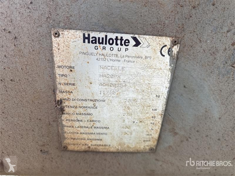 Plataforma Haulotte HA20 Articulating Boom Lift...