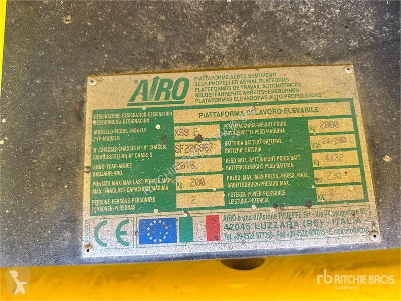 Emelőkosár Airo XS 9E Electric Scissor Lift