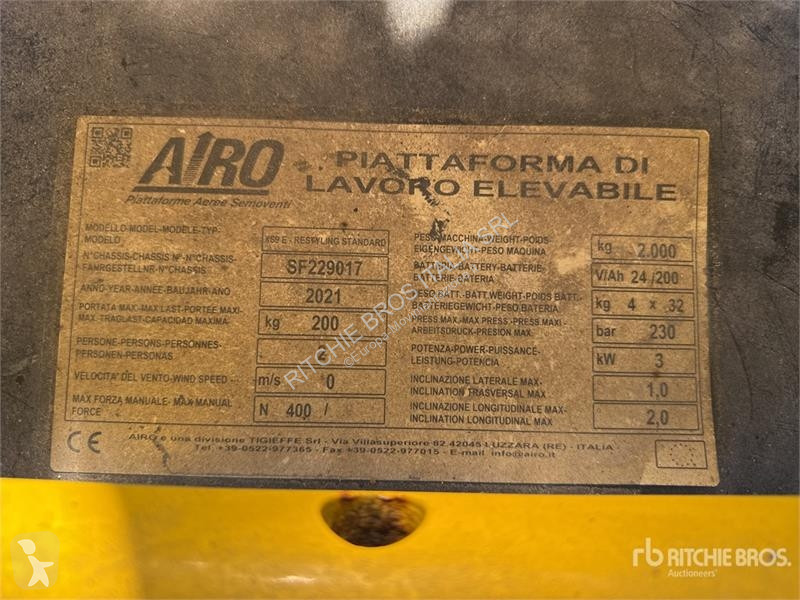 Emelőkosár Airo XS 9E Electric Scissor Lift