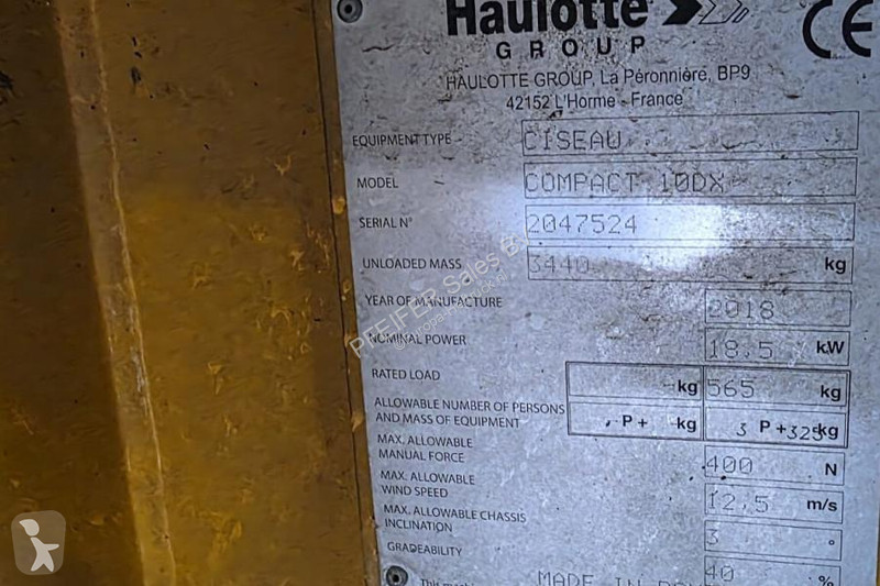 Emelőkosár Haulotte COMPACT 10DX Diesel, 4x4...