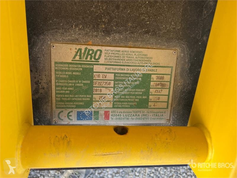 Plataforma elevadora Airo X16EW Electric...