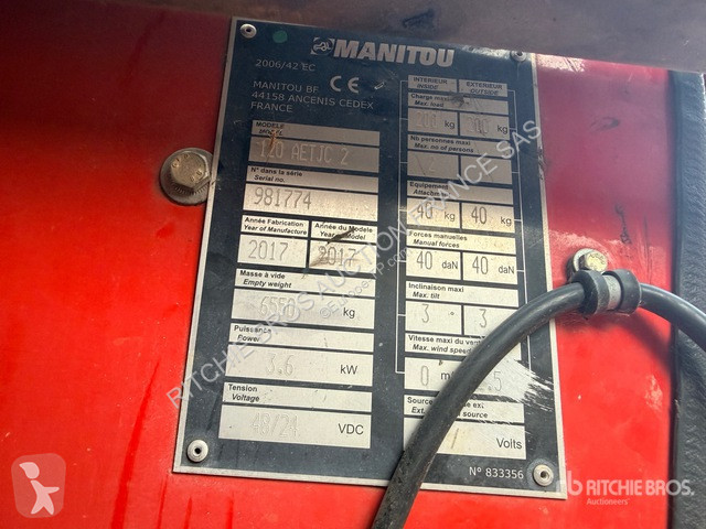 Nacela Manitou  120 AETJC 2