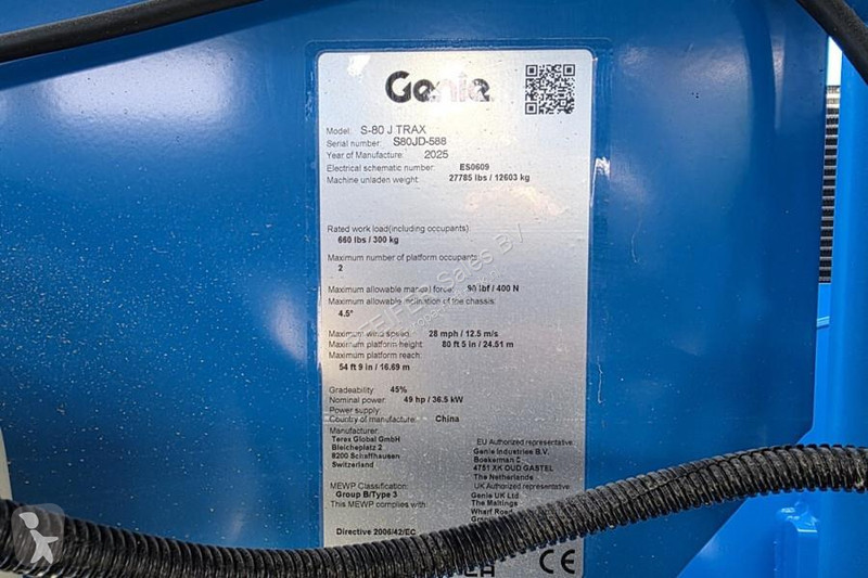 Вишка Genie J Trax Valid inspection, Diesel,...