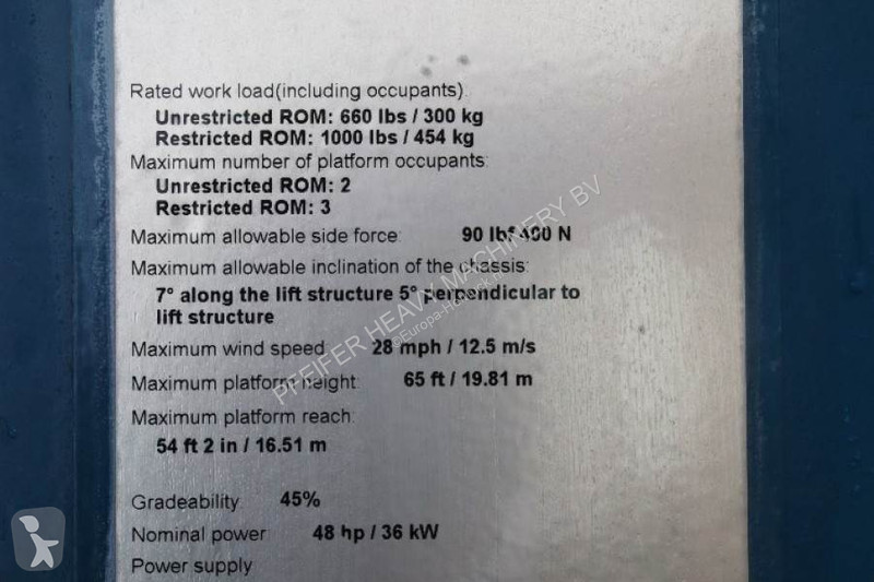 Nacelle Genie XC Valid inspection, *Guarantee!...