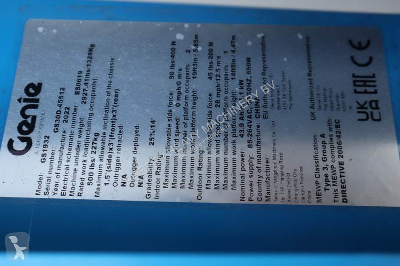 Nacelle Genie E-Drive New And Available...