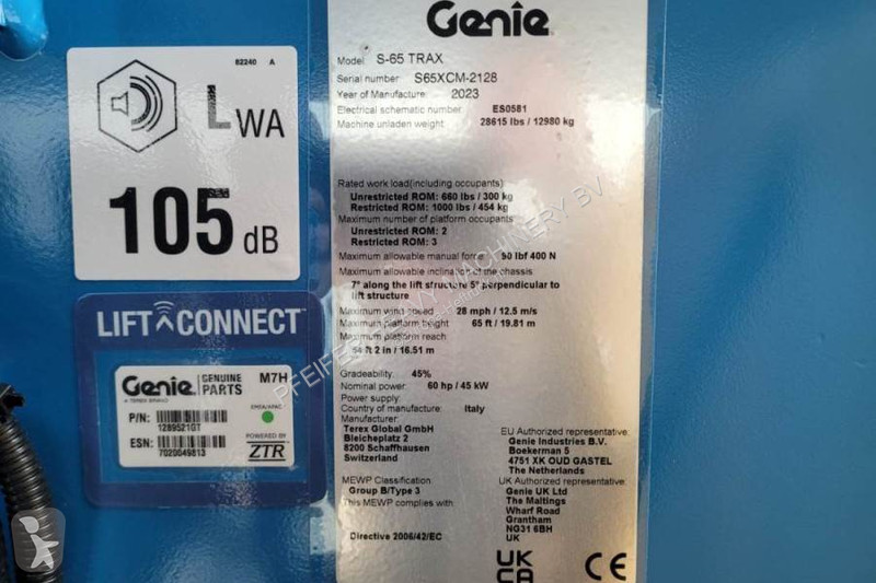 Nacelle Genie XC Trax Valid inspection,...