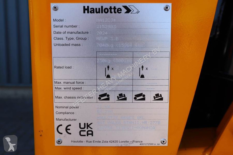Nacelle Haulotte HA12CJ+ Valid inspection,...