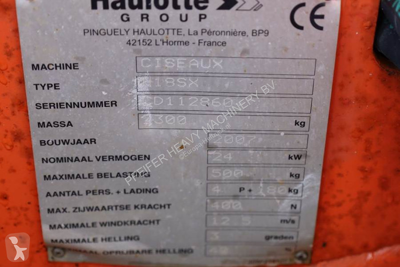 Plataforma Haulotte H18SXL Diesel, 4x4 Drive,...