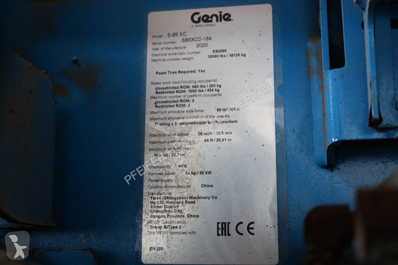 Hoogwerker Genie XC Valid inspection,...