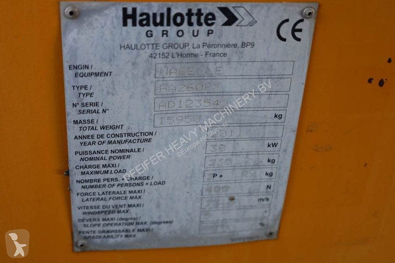 Nacelle Haulotte Diesel, 4x4x4 Drive, 26m...